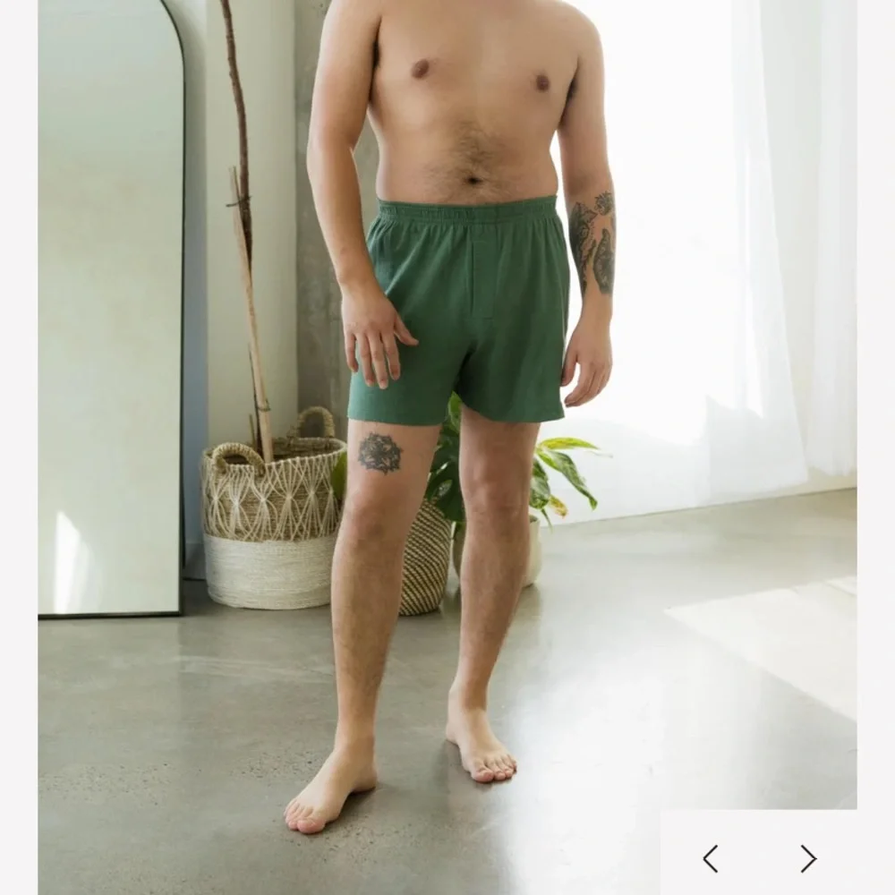 Men's Boxer Shorts in Sage - Picture 3 of 3